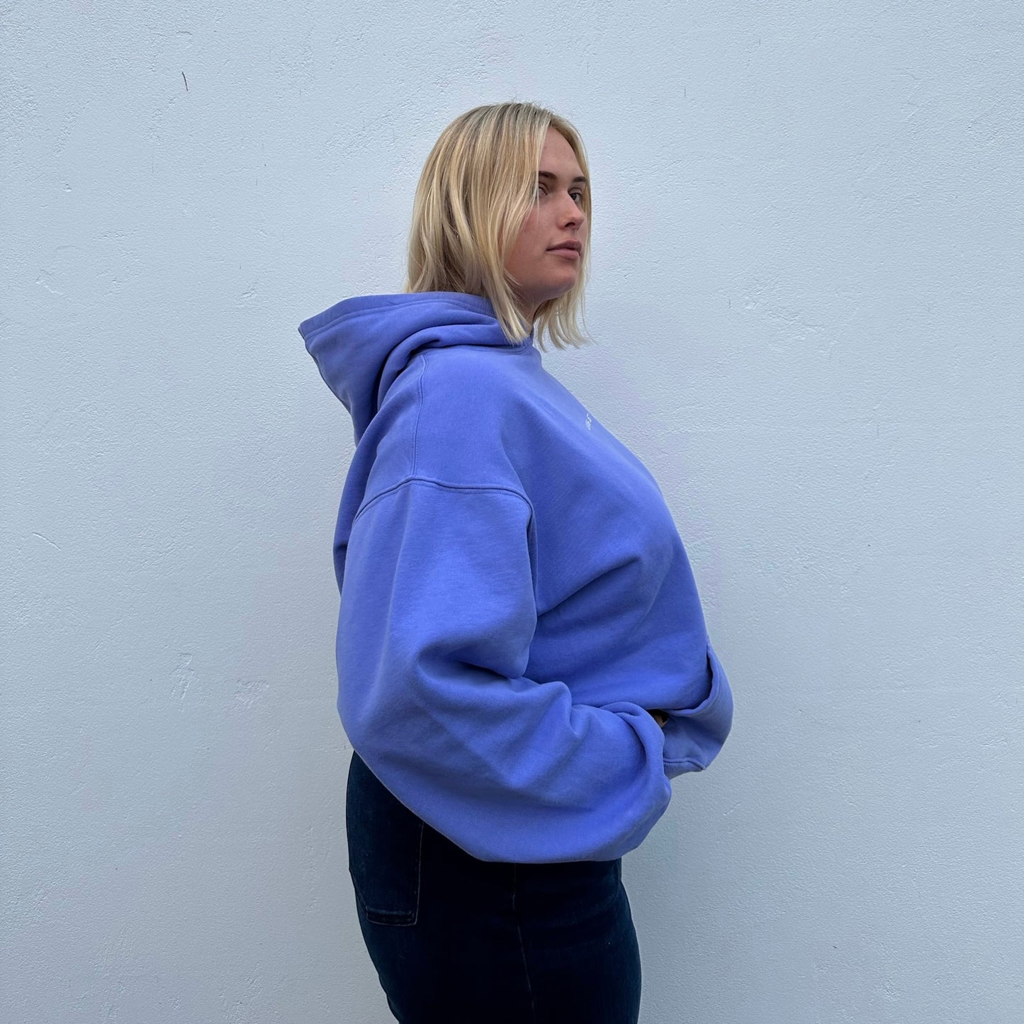 Unisex hoodie, Australian made, 350 GSM Australian brushed fleece cotton, Boxy fit, Double lined hood, Embroidered logo