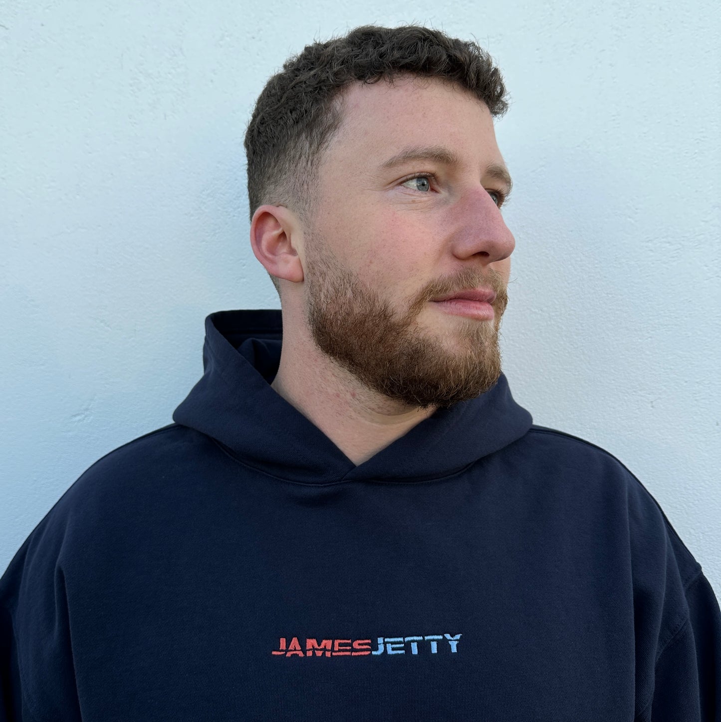 Navy Blue JJ hoodie - Sunset Embroidery