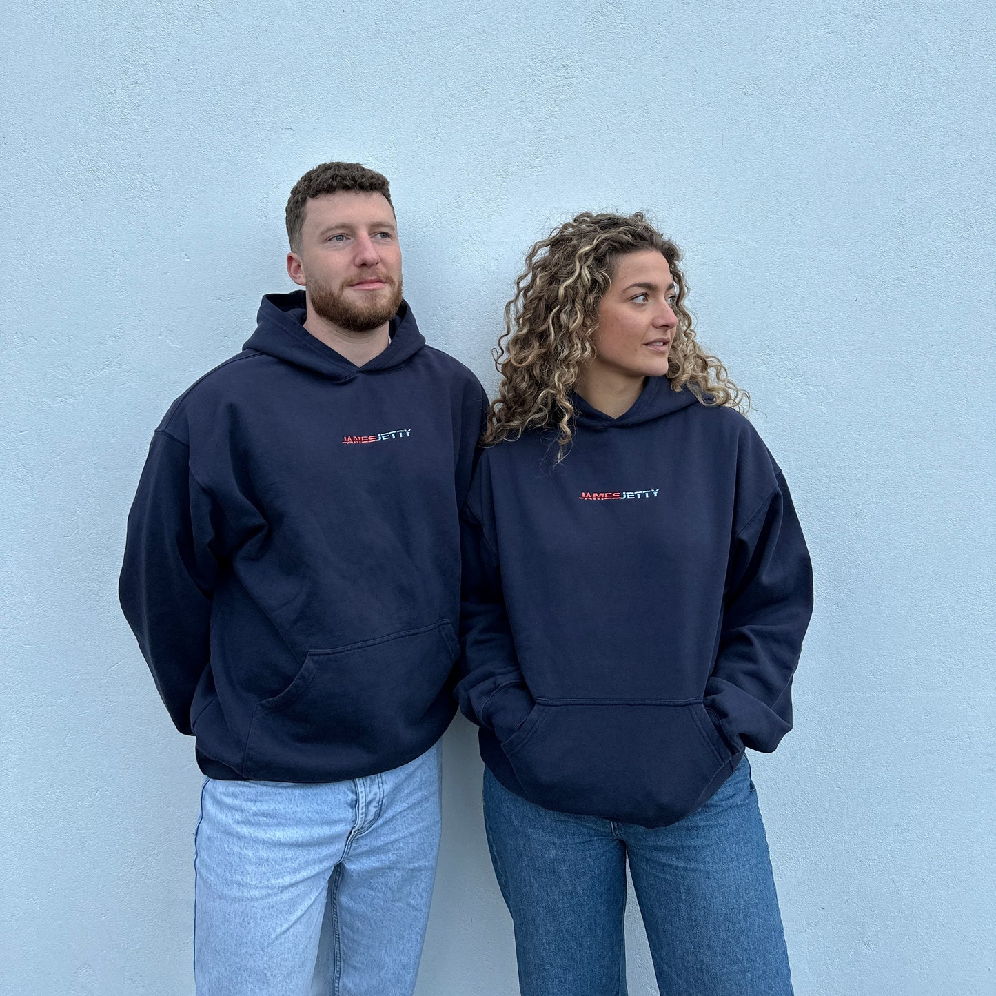 Navy Blue JJ hoodie - Sunset Embroidery